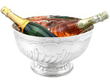 Regimental Silver Bowl with Champagne Bottles