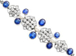 Pearl and Blue Sapphire Bracelet