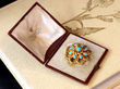 Turquoise and Gold brooch by Garrard Jewellers