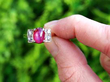 Ruby Cabochon Ring with Diamonds outside