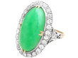 Antique Oval Jade Ring