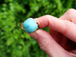 Yellow Gold Turquoise Ring outside
