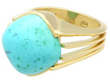 Vintage Yellow Gold Turquoise Ring