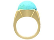 Vintage Yellow Gold Turquoise Ring