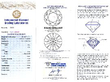Round Brilliant Cut Diamond Trilogy Ring certificate