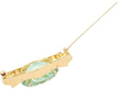 Birks Brooch with Aquamarine and Pearls open