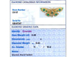 Vintage Emerald Butterfly Brooch in Gold grading card