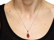 Wearing 1980s Ruby Necklace