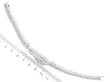 Vintage Diamond White Gold Bracelet size