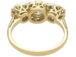 Trilogy Cluster Ring in Yellow Gold back