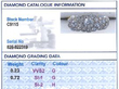 Trilogy Cluster Ring in Yellow Gold grading card