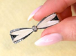 Rock Crystal and Diamond Bow Brooch