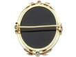 Antique Black Cameo Brooch in Yellow Gold reverse