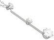 Three Diamond Pendant Necklace