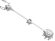 Antique Three Diamond Pendant Necklace reverse