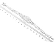 10 Carat Diamond Bracelet in Platinum size