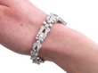 10 Carat Diamond Bracelet in Platinum being worn