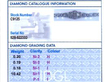 10 Carat Diamond Bracelet in Platinum grading card