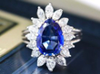 Pear Cut Madagascan sapphire ring