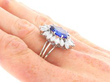 Sapphire and Diamond Cocktail Ring