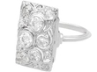 Platinum Rectangular Multi Diamond Dress Ring