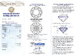 Antique Platinum Sapphire and Diamond Ring certificate