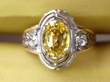 Oval Yellow Sapphire Ring