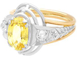 Oval Yellow Sapphire Ring