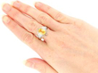Oval Yellow Sapphire Ring wearing