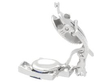 Art Deco Platinum Diamond & Sapphire Earring open