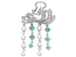 Emerald and Diamond Multi Dangle Earring