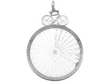 Antique Sterling Silver Cycling Medallion