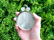 Antique Sterling Silver Cycling Medallion outside