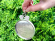 Sterling Silver Cycling Medallion outside