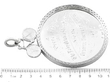 Antique Sterling Silver Cycling Medallion size