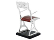 Rare Enamel and Silver Chair Ornament back