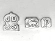 Rare Enamel and Silver Chair Ornament hallmarks