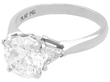 diamond solitaire ring in platinum