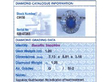 Oval Sapphire Cluster Ring with Baguette Side Stones grading card