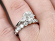 diamond rings on finger