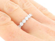 2.38 Carat Diamond Eternity Ring in 18k White Gold being worn