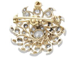 Antique Old European Cut Diamond brooch reverse