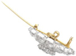 Antique Old European Cut Diamond brooch open