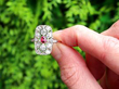 1920s Ruby and Diamond Dress Ring outside