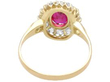 Yellow Gold Ruby and Diamond Ring