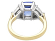 Blue Sapphire Rings in Yellow Gold