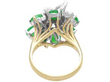 Yellow Gold Jade Ring with Diamonds