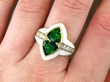 Green Tourmaline Ring in Gold