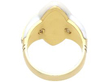 Enamel and Green Tourmaline Ring Reverse