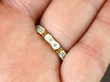 Enamel Ring in Yellow Gold on finger